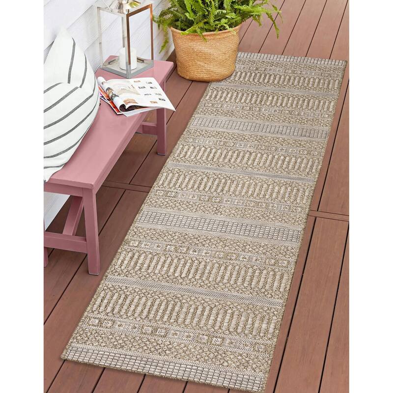 Liora Manne Orly Stripe Indoor/Outdoor Rug