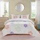 preview thumbnail 2 of 36, Intelligent Design Kids Madeline Floral Reversible Tufted Chenille Duvet Cover Set