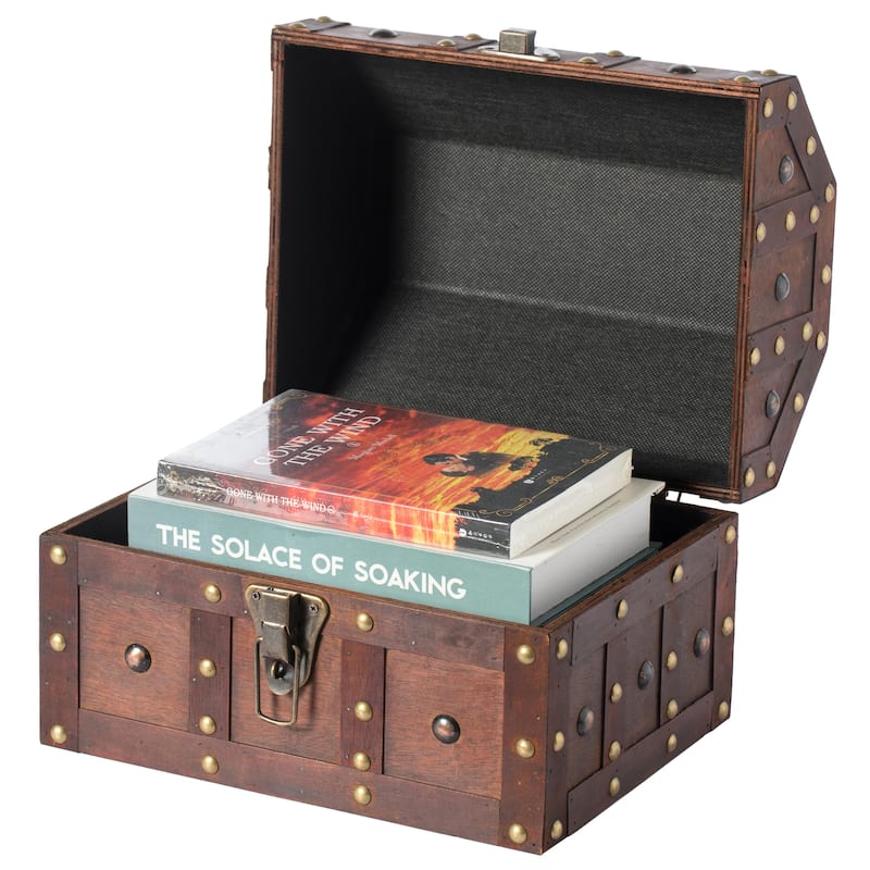 Vintage Caribbean Pirate Chest - Brown