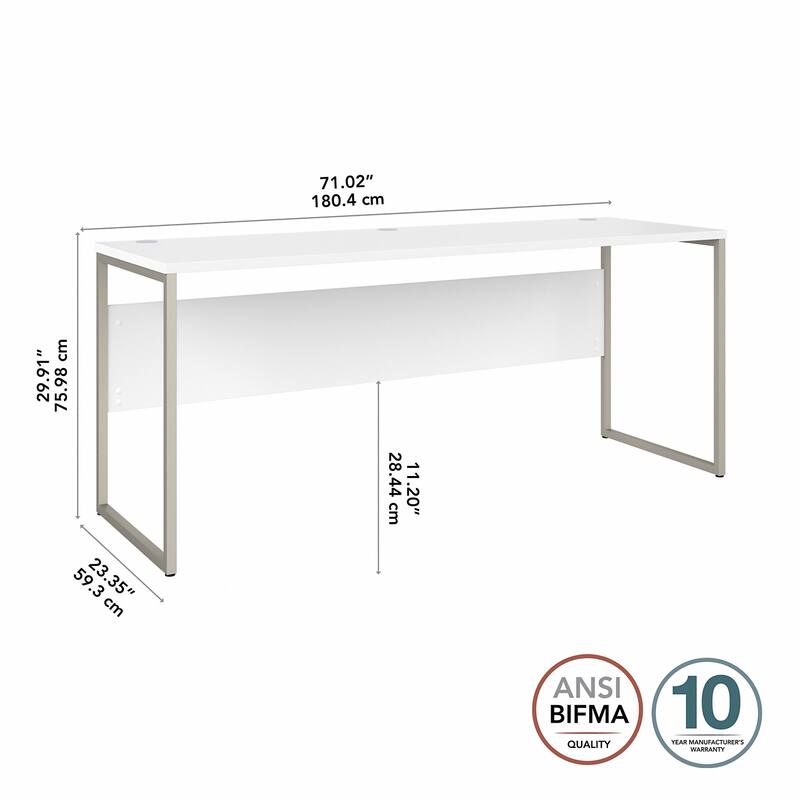 Hybrid 72W x 24D Computer Table Desk by Bush Business Furniture