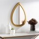 preview thumbnail 1 of 4, Randyll Golden Teardrop 22x16-inch Mirror - 22"H x 16"W 22"H x 16"W - Gold