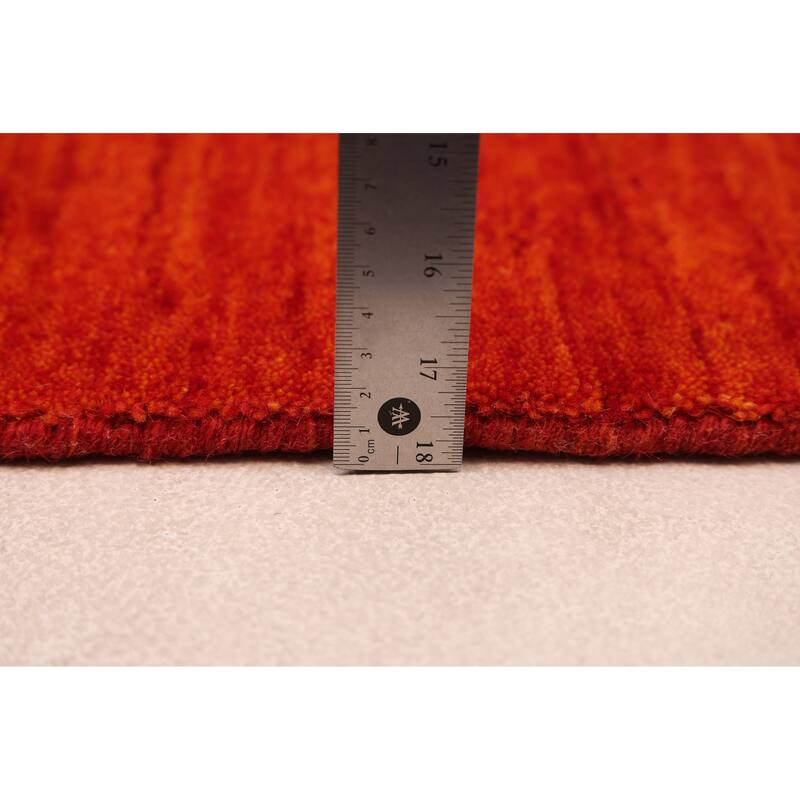 ECARPETGALLERY Hand Loomed Kashkuli Gabbeh Light Red Wool Rug - 5'1 x 7'10