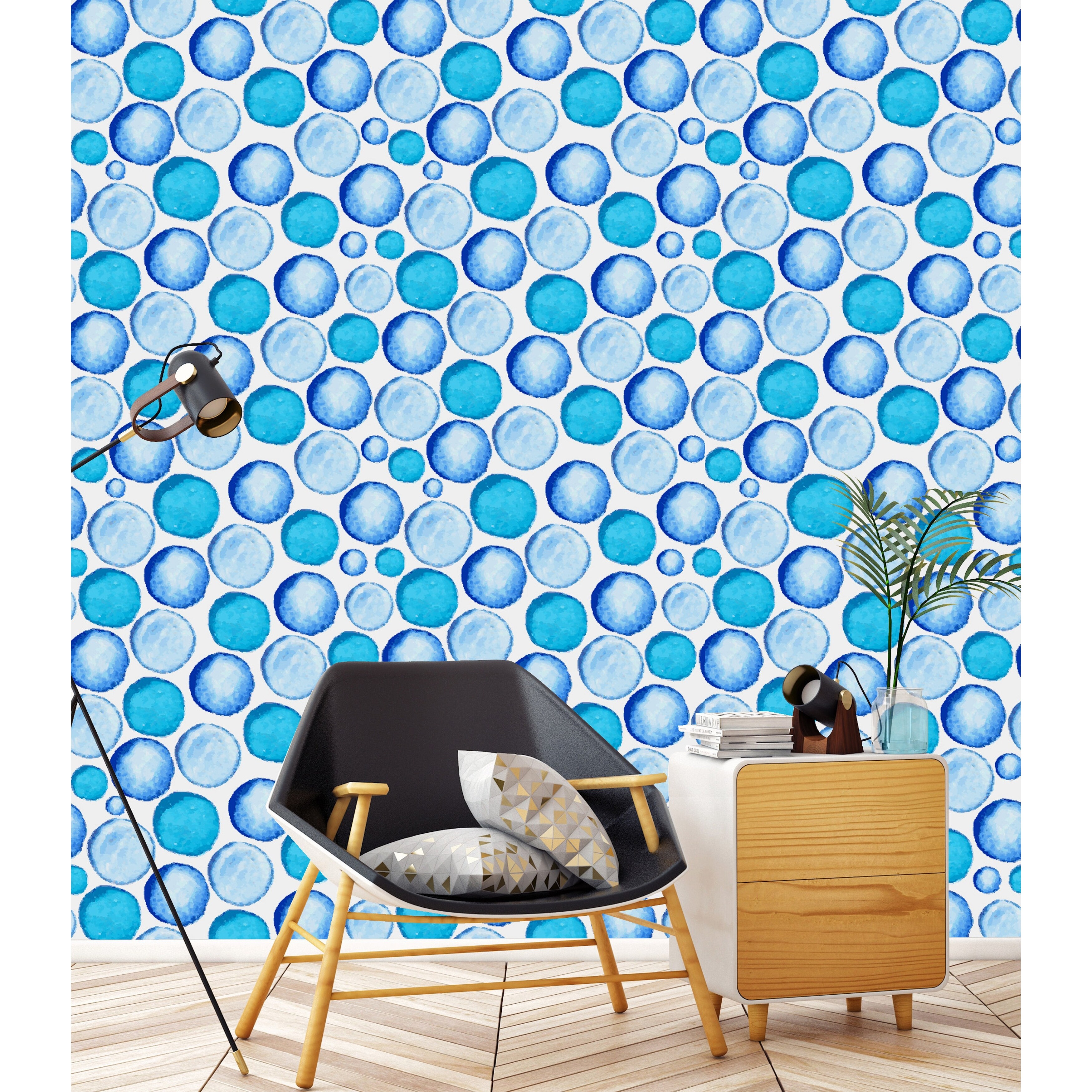 Blue Bubbles Wallpaper Overstock 32769685 | looking for the best standing out backgrounds? overstock com