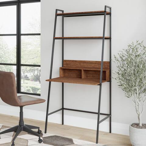 District Indoor Metal 2-Tier Ladder w/ Desk