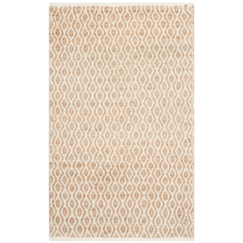 SAFAVIEH Handmade Cape Cod Evelijn Coastal Jute Rug - 3' x 5' - Natural