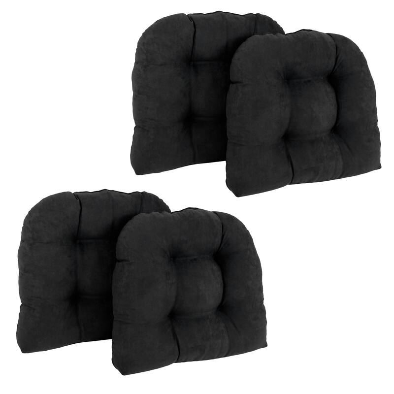 19-inch U-Shaped Microsuede Chair Cushion (Set of 1, 2, or 4)