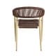 preview thumbnail 24 of 32, Furniture of America Holcomb Modern Wicker Rope Curved Patio Dining Arm Chair