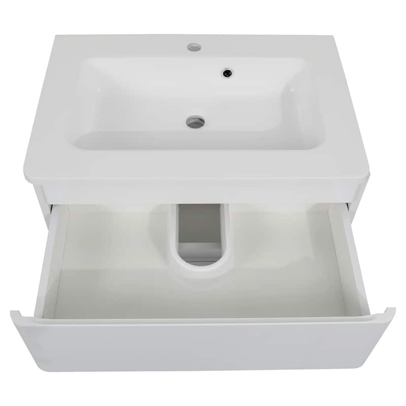 Modern Wall-Mounted Bathroom Vanity with Washbasin | Comfort Collection Omega Collection 32"