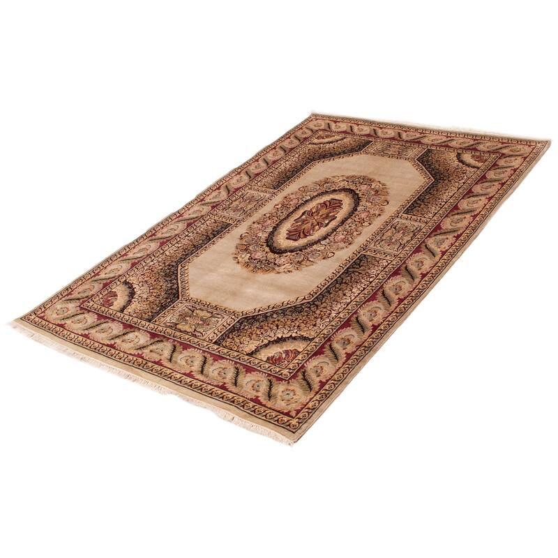 ECARPETGALLERY Hand-knotted Pako Persian 18 Of 20 Khaki Wool Rug - 6'0 x 9'2