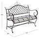 preview thumbnail 31 of 29, SAFAVIEH Outdoor Living Abner Wrought Iron 46-inch Garden Bench. - 45.8" W x 20" L x 40" H