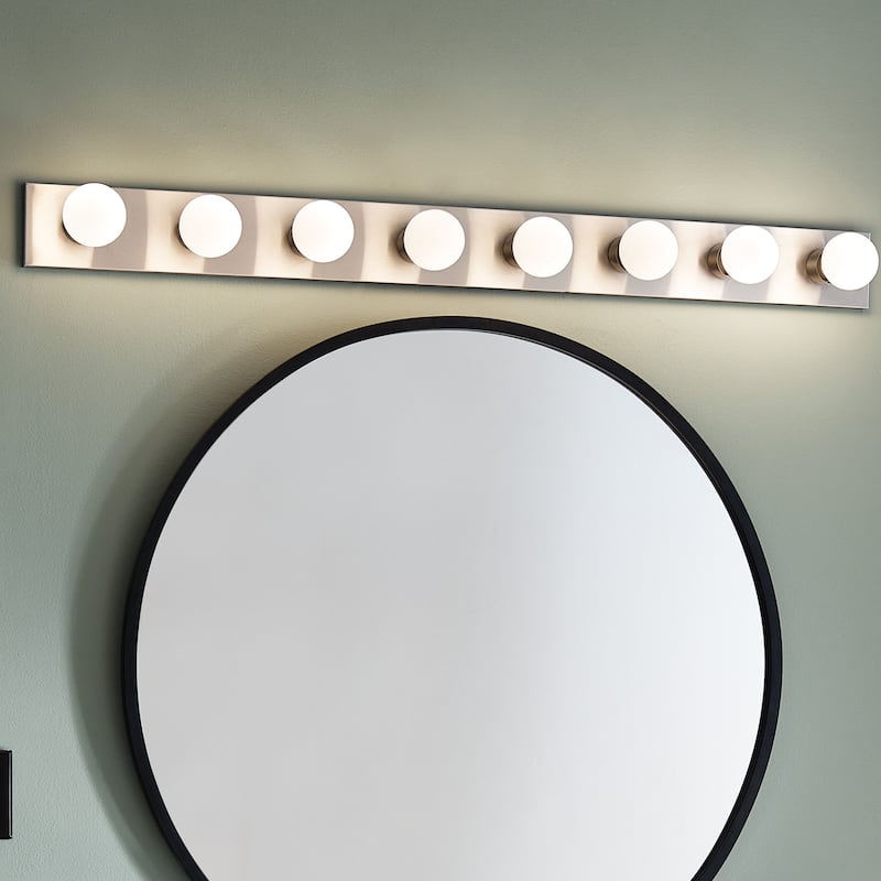 Kichler Lighting Utilitarian 8-light Brushed Nickel Linear Bath/Vanity Light