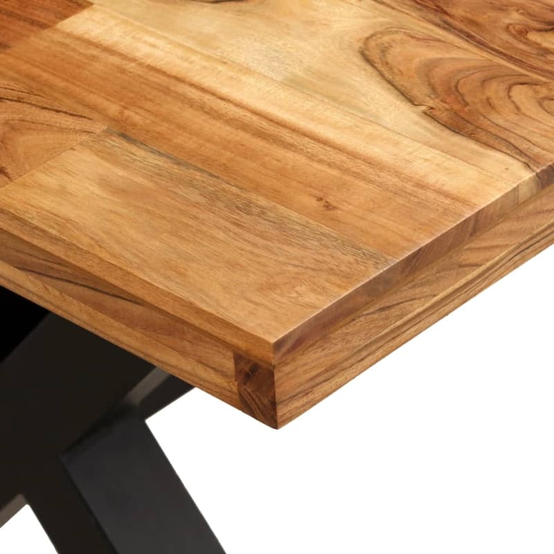 vidaXL Dining Table Solid Acacia and Mango Wood 70.9"x35.4"x29.9"