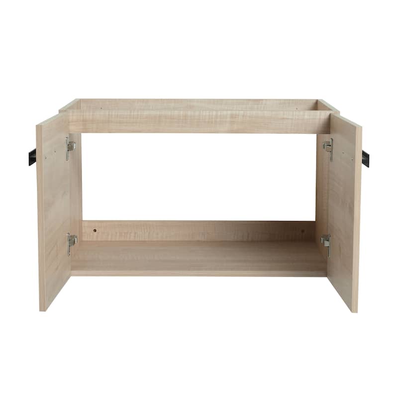 30 Inch Bathroom Cabinet With Sink,Soft Close Doors,Float Mounting Design, For Small Bathroom