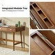preview thumbnail 8 of 13, Erich Mid Century Modern 48" Computer Desk with USB by HULALA HOME