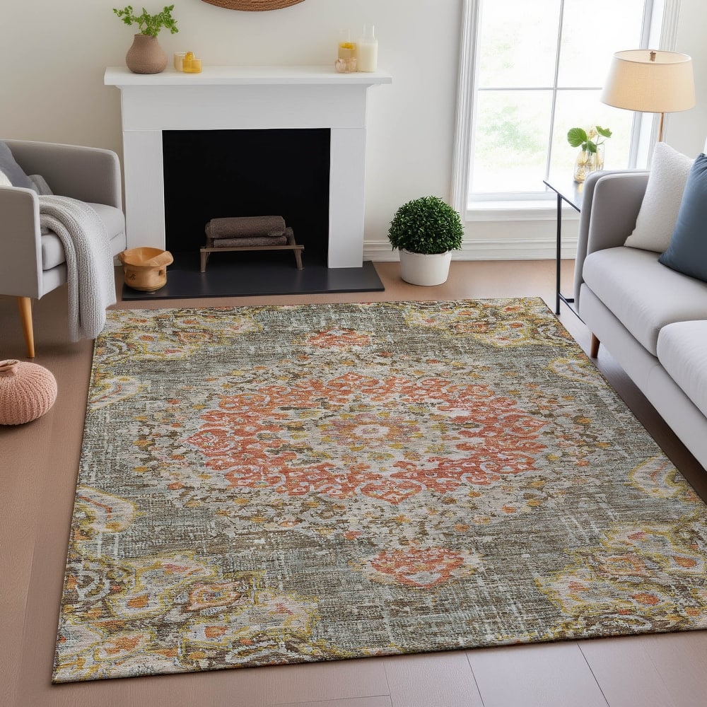 Premium Washable Super Soft Vintage Traditional Mayfield Rug