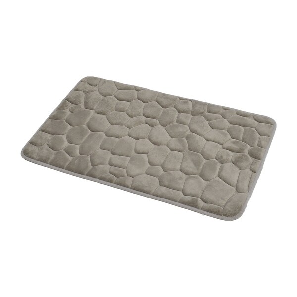 Gear New Beautiful Floral Wallpaper Bath Rug Mat No Slip Microfiber Memory Foam
