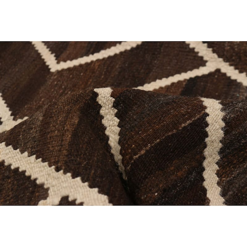Sivas Brown Kilim 4'8" x 6'3" - 4'8 x 6'3