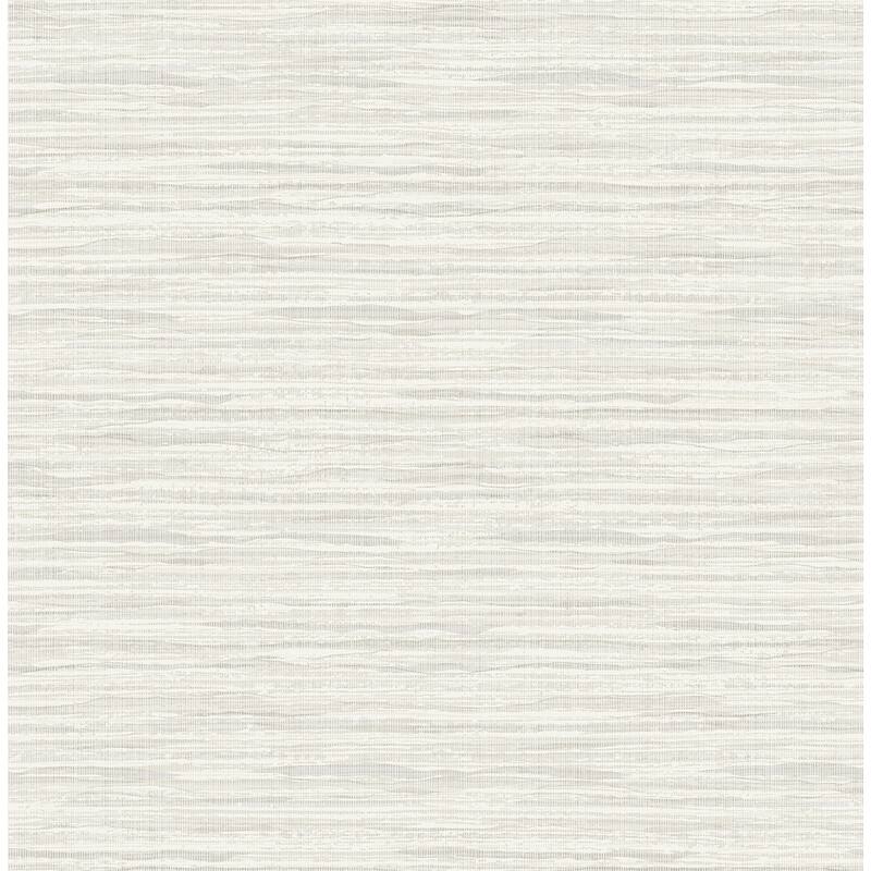 Seabrook Designs Sky Wave Stringcloth Unpasted Wallpaper - 20.5 in. W x 33 ft. L - Barley White