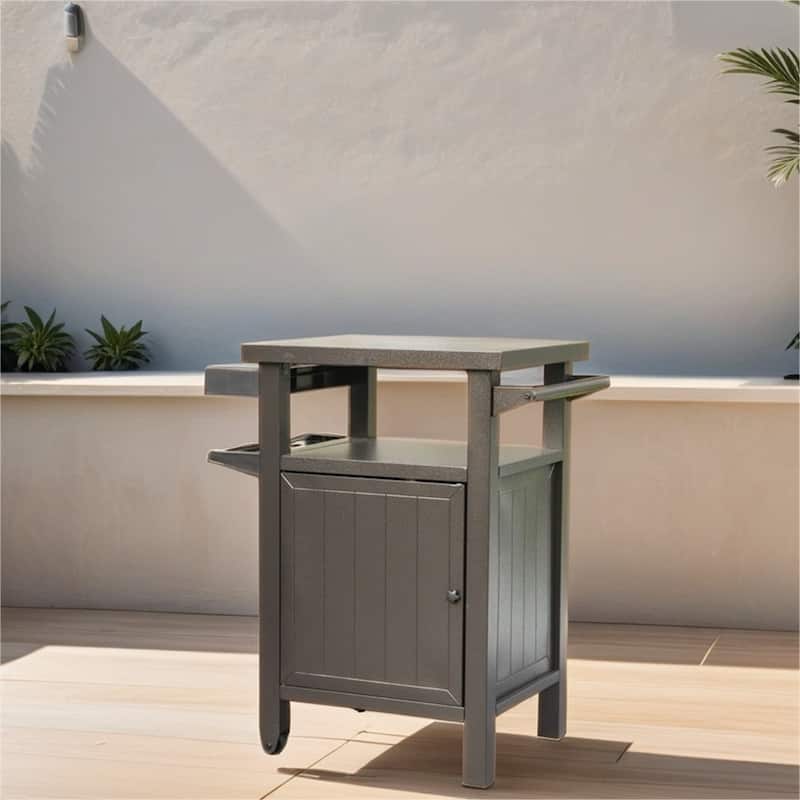 Aluminum Portable Outdoor Storage Cabinet with Wheels