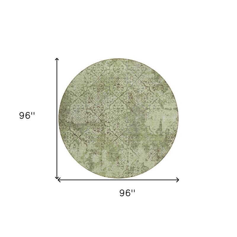 HomeRoots Floral Transitional Rectangle Outdoor Rug