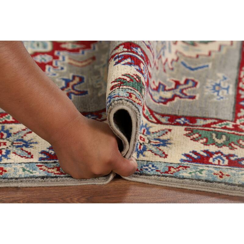 Kazak Accent Rug Handmade Traditional Oriental Wool Carpet - 3'3" x 5'0"