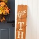 preview thumbnail 23 of 33, Glitzhome Garden Outdoor Wooden Porch Sign Decor