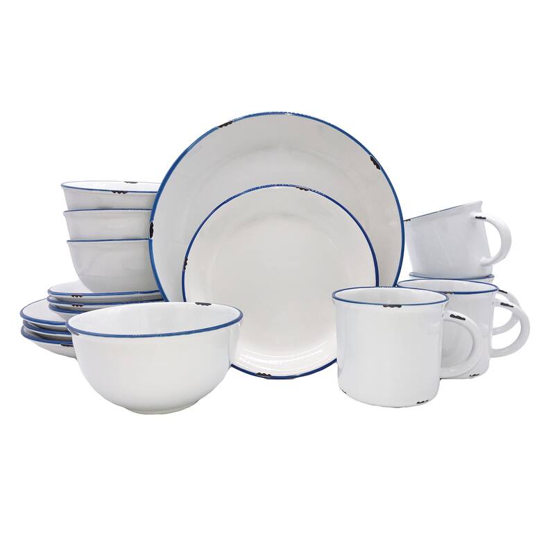 Tinware 16-Piece Place Setting