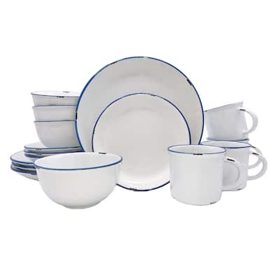 Tinware 16-Piece Place Setting