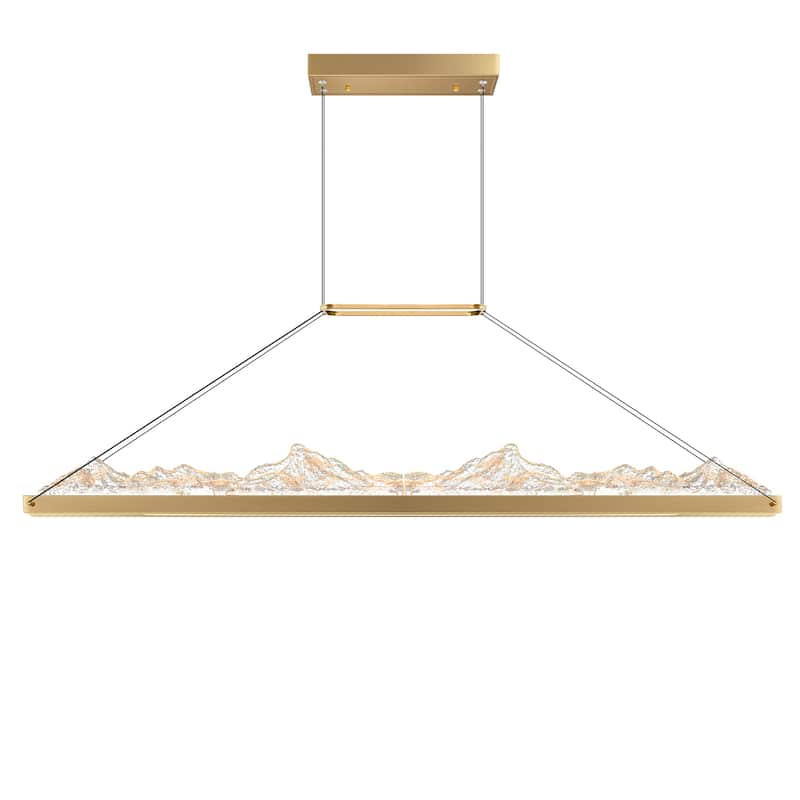 Himalayas Integrated LED Brass Chandelier - Brass