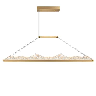 Himalayas Integrated LED Brass Chandelier