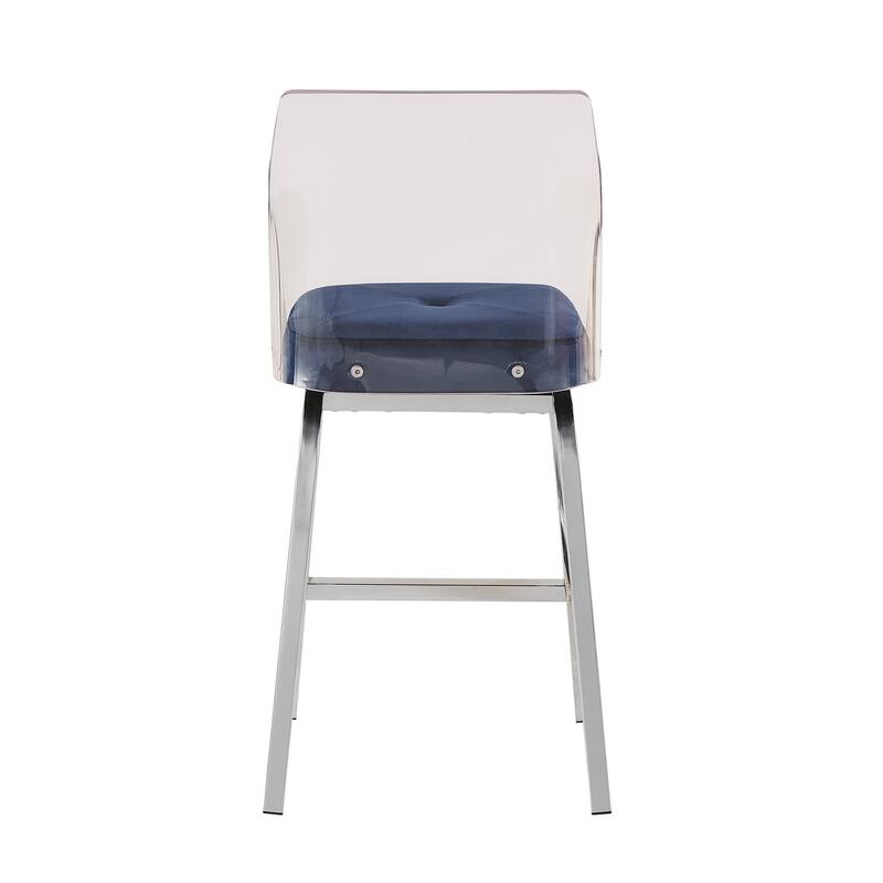 Lennox Velvet Counter Height Stools (Set of 2) by iNSPIRE Q Bold