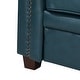 preview thumbnail 36 of 44, Rita Living Room 3-Seat Genuine Leather Sofa with Solid Wood Legs and Nailhead