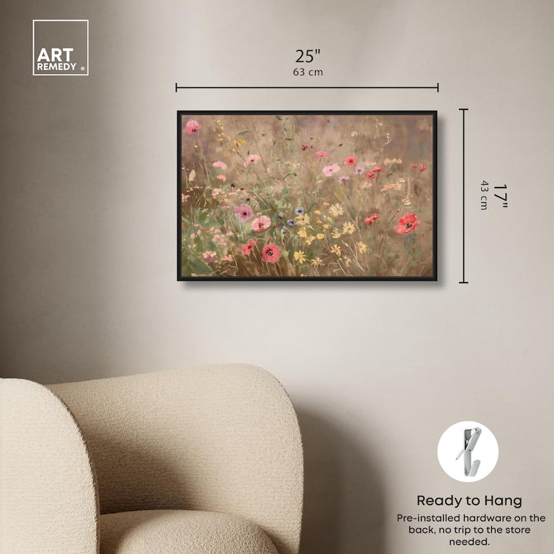 Wildflower Meadow Canvas by Art Remedy