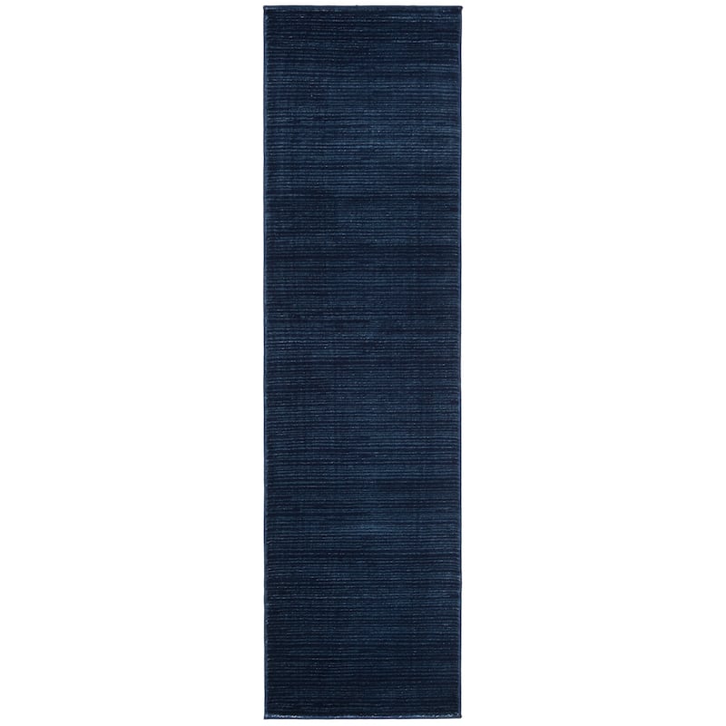SAFAVIEH Vision Sunanda Modern Ombre Tonal Rug - 2'2" x 22' Runner - Navy