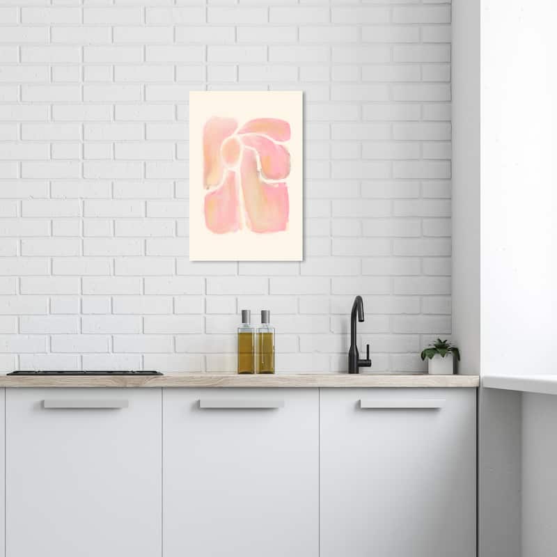 Wynwood Studio Canvas Floral and Botanical Petals Together Pink and Light Pink Modern & Contemporary Wall Art Canvas Print - 24 x 16