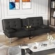 preview thumbnail 17 of 26, Homall Futon Sofa Bed Convertible Lounge Couch Sofa with Cupholders & Pillows Black