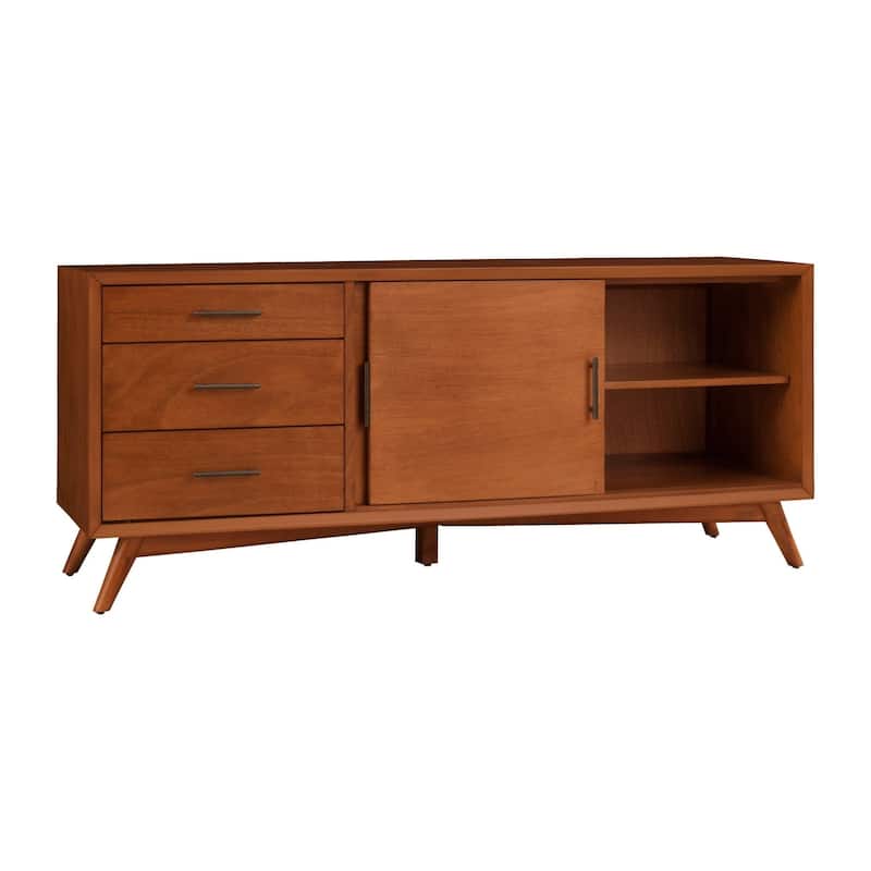 Alpine Furniture Flynn Large TV Console in Acorn Brown