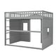 preview thumbnail 37 of 112, Solid Wood House Loft Bed with Window Design and Ladder, Twin/Full Size Playhouse Bed Loft Bed Frame with Guardrail for Kids