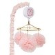 preview thumbnail 1 of 4, Lambs & Ivy Secret Garden Pink Pom Pom Musical Baby Crib Mobile Soother Toy