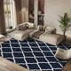 preview thumbnail 5 of 145, SAFAVIEH Hudson Shag Ariola Trellis 2-inch Thick Rug