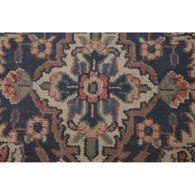 Hamedan Persian Vintage Rug Handmade Wool Carpet - 7'2"x 10'2"