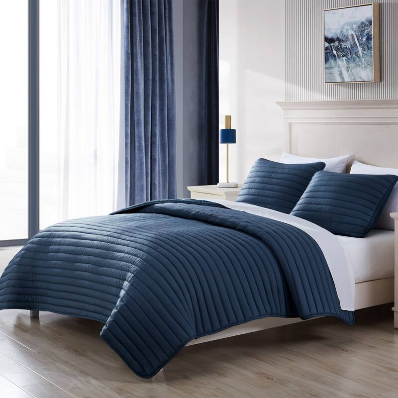 Riverbrook Home Excursion Channel Quilted Microfiber Comforter Set