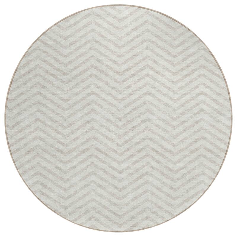 Machine Washable Indoor/ Outdoor Chantille Chevron Stripe Rug