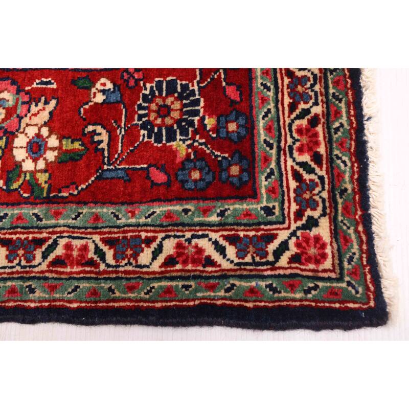 ECARPETGALLERY Hand-knotted Kayseri Dark Navy Wool Rug - 6'8 x 9'6