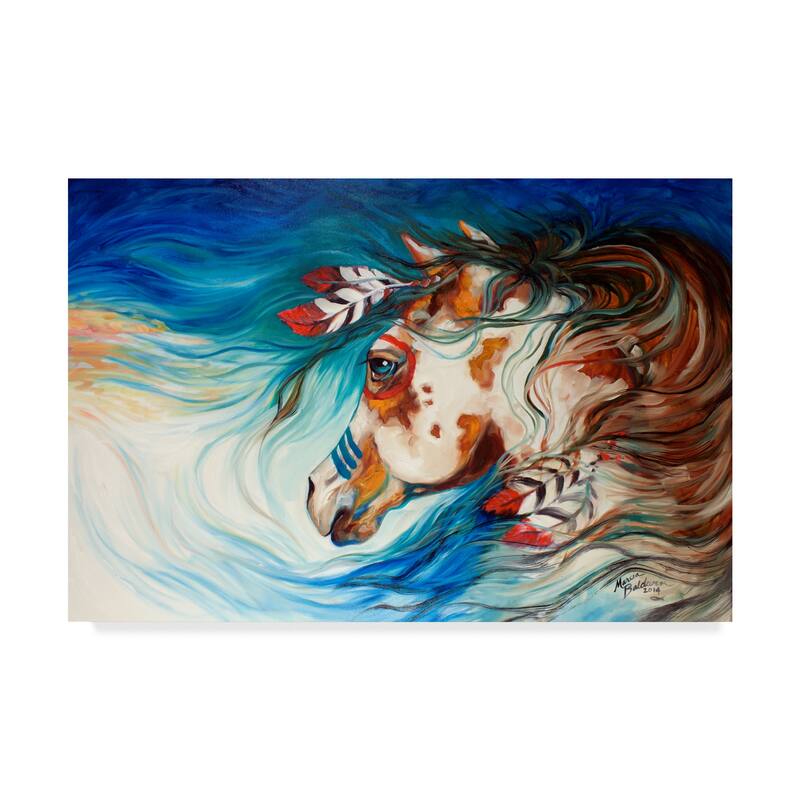 Marcia Baldwin 'The Drifter Indian War Horse' Canvas Art