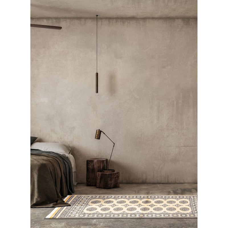 ECARPETGALLERY Hand-knotted Peshawar Bokhara Beige Wool Rug - 3'1 x 5'2