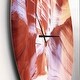 preview thumbnail 3 of 8, Designart 'Panoramic View Antelope Canyon' Oversized Modern Wall CLock