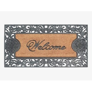 A1HC Rubber and Coir Large Heavy-Duty Outdoor Doormat, 23X38 Black - On  Sale - Bed Bath & Beyond - 32537704