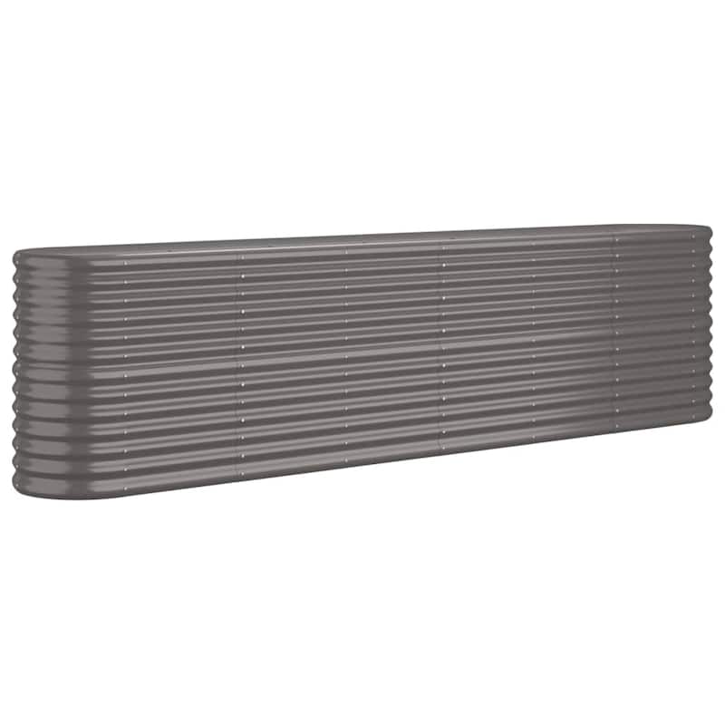 vidaXL Garden Raised Bed Patio Outdoor Raised Planter Box Powder-coated Steel
