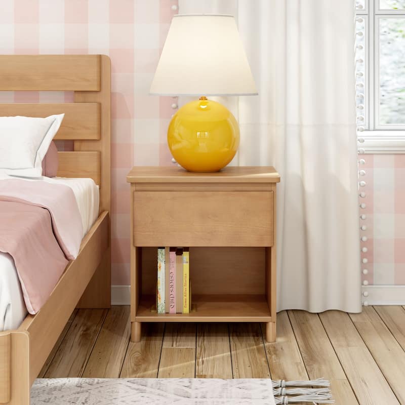Max and Lily Farmhouse Nightstand with 1 Drawer